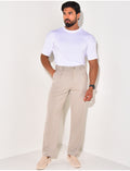 Pantalon à ceinture élastique