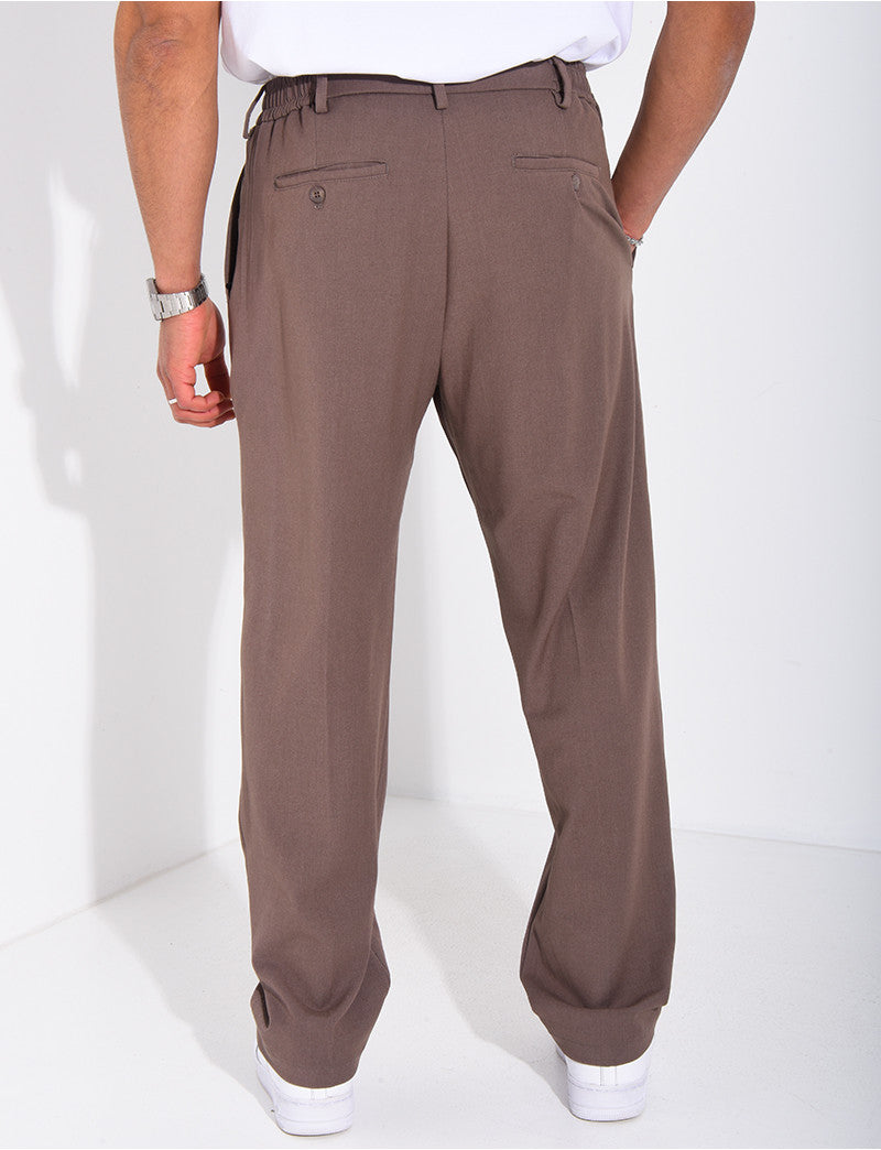 Pantalon à ceinture élastique