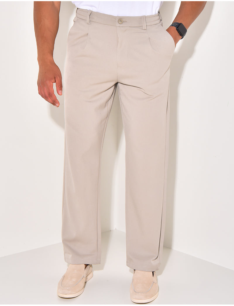 Pantalon à ceinture élastique