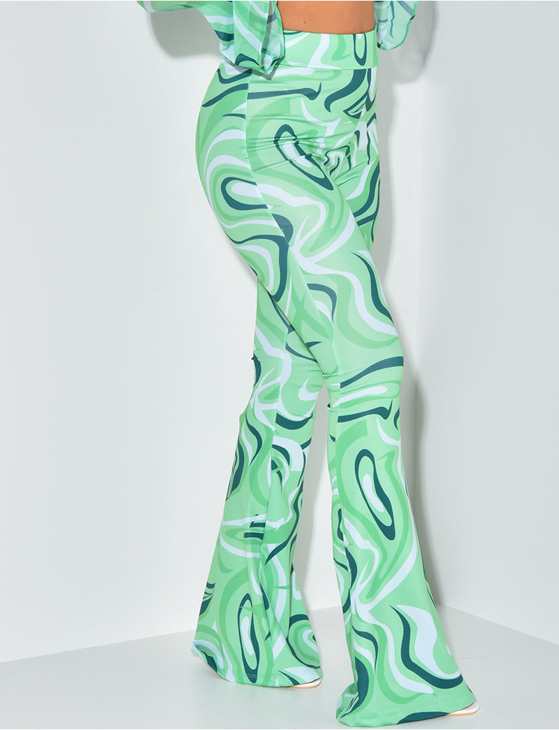 Pantalon à motif patte d'eph