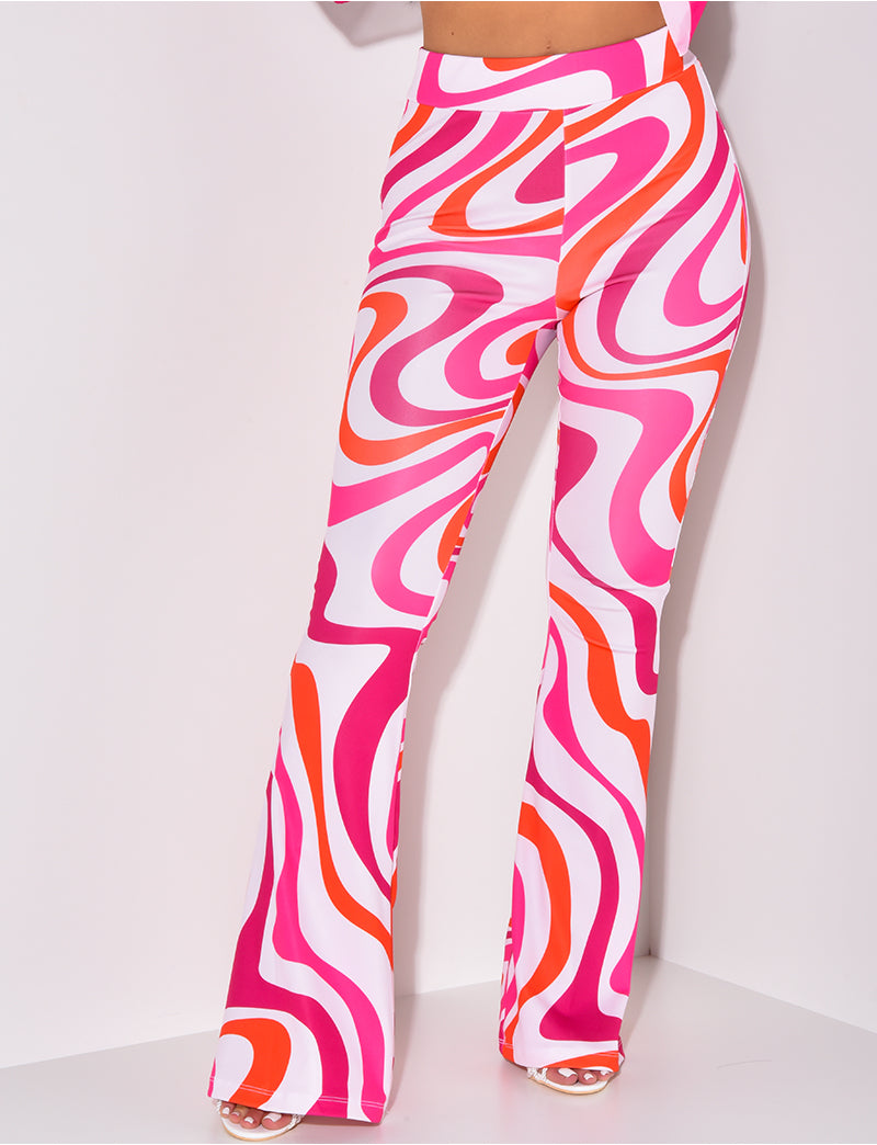 Pantalon à motif patte d'eph
