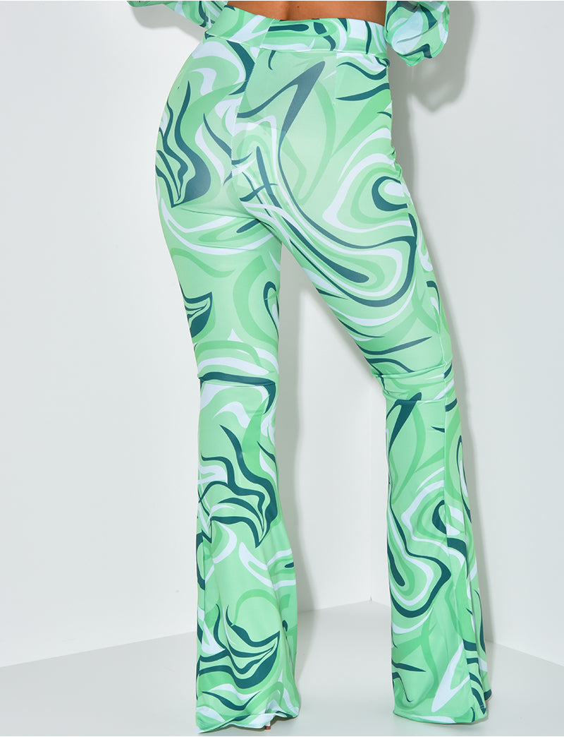 Pantalon à motif patte d'eph