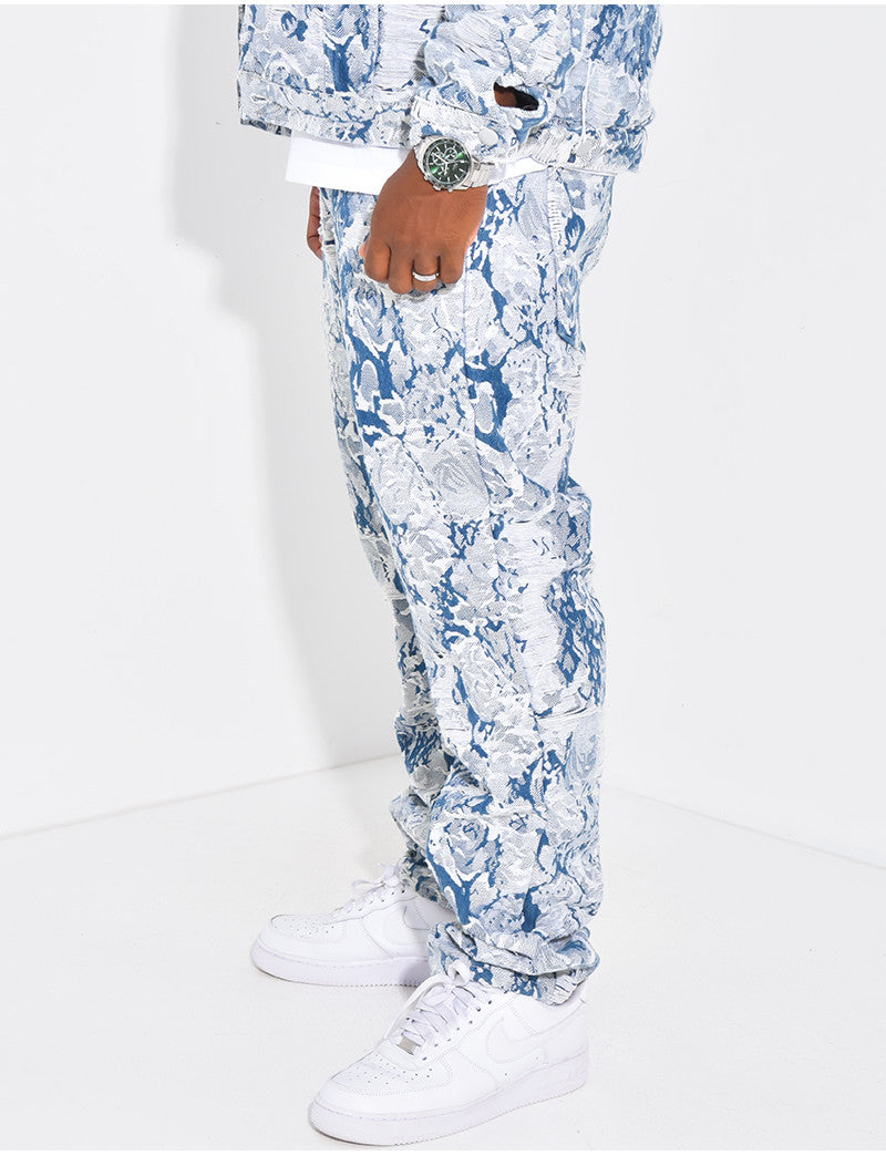 Pantalon à motifs