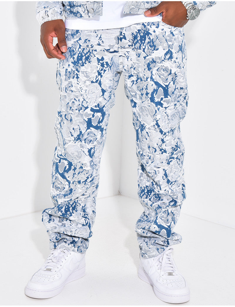 Pantalon à motifs
