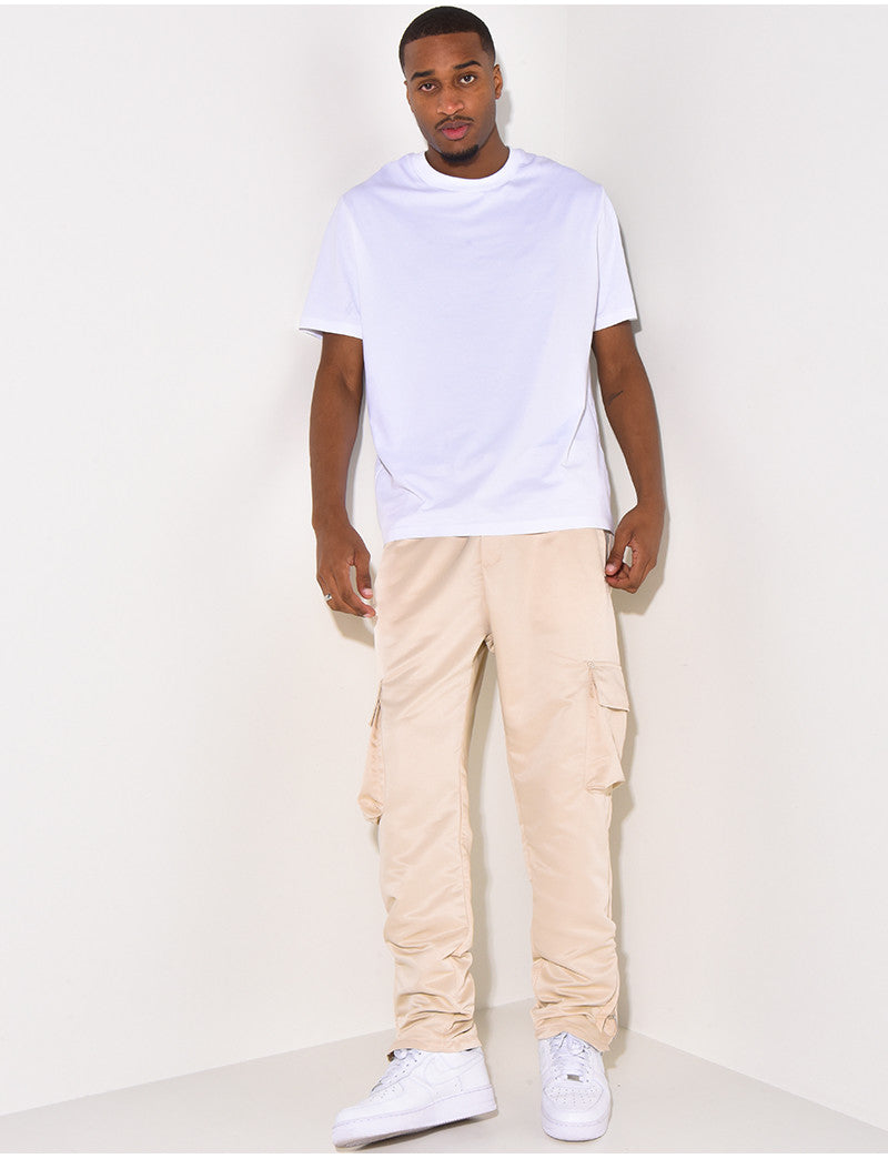 Pantalon à poches zip aux chevilles