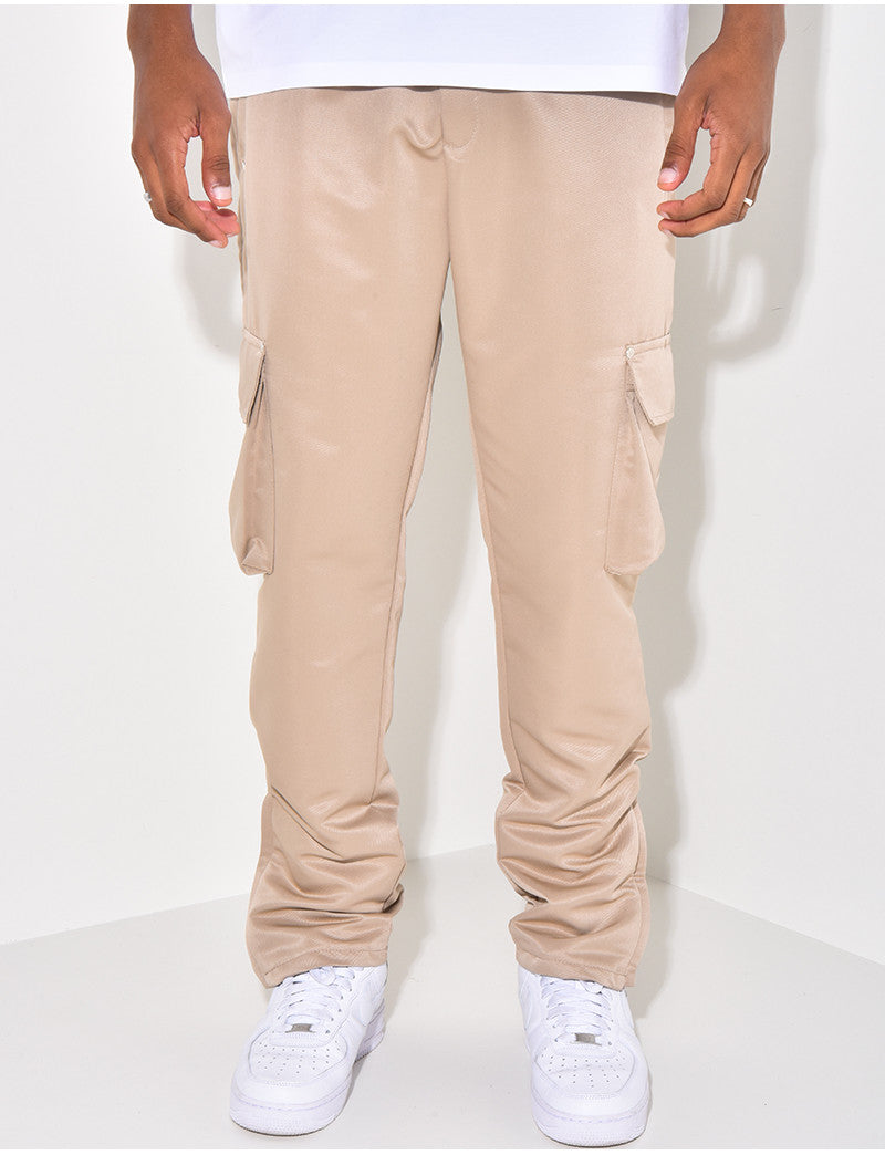 Pantalon à poches zip aux chevilles