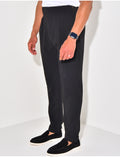 Pantalon à rayures texturé
