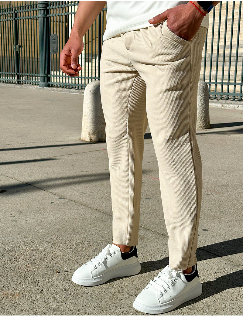 Pantalon de jogging côtelé