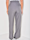 Pantalon de tailleur taille haute effet bouffant