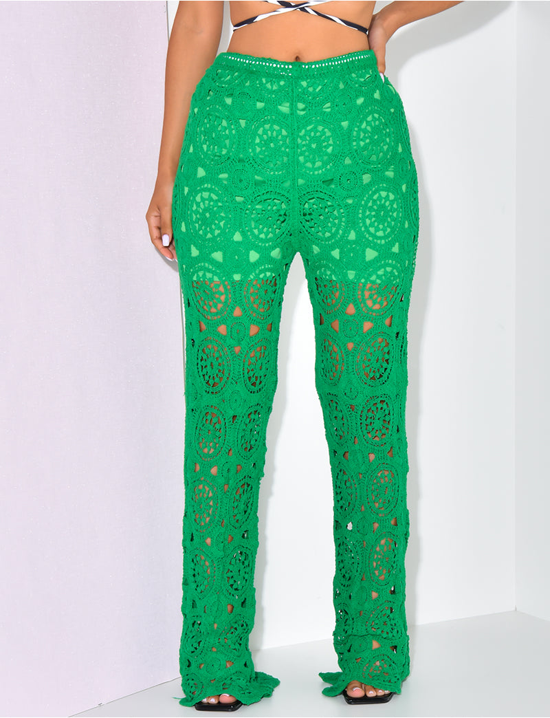 Pantalon au crochet