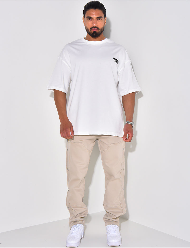 Pantalon cargo à pression