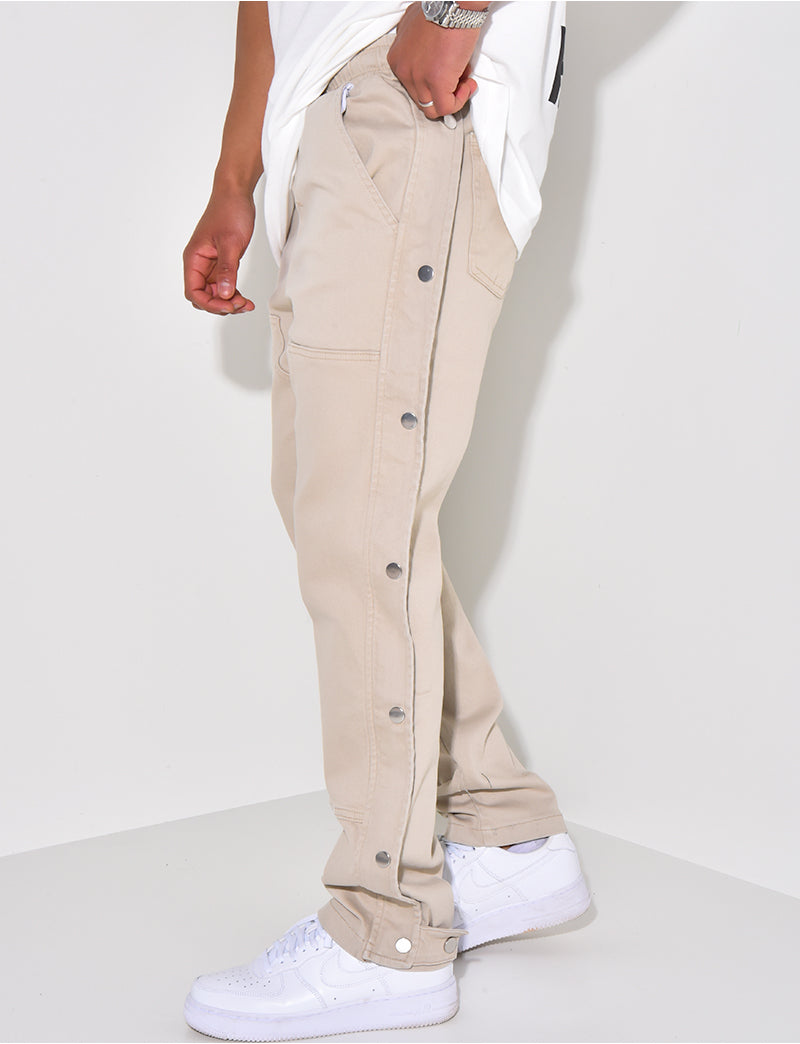 Pantalon cargo à pression