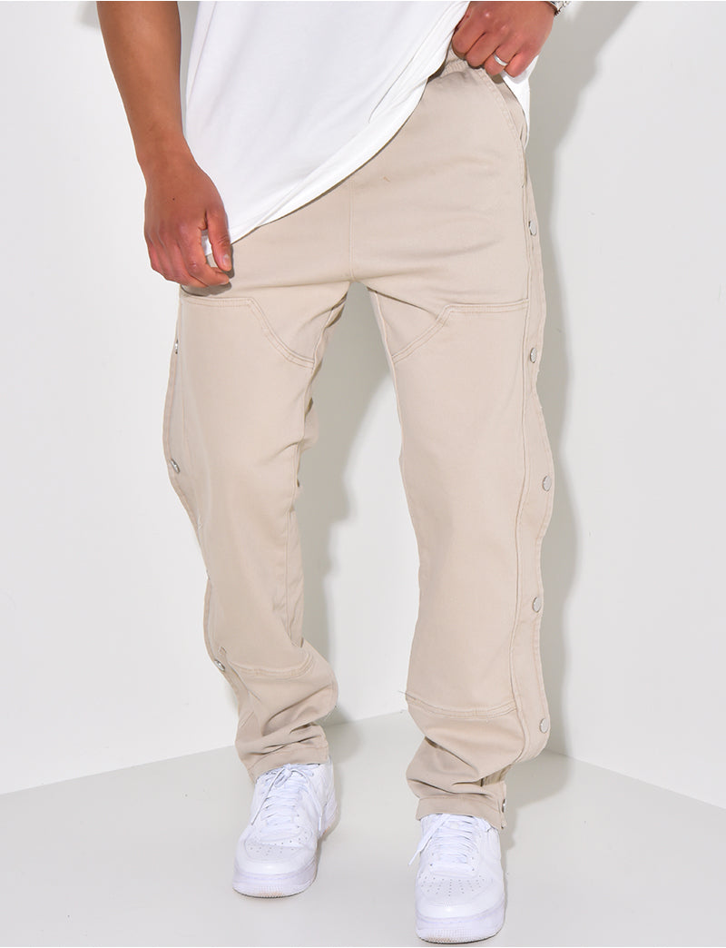 Pantalon cargo à pression