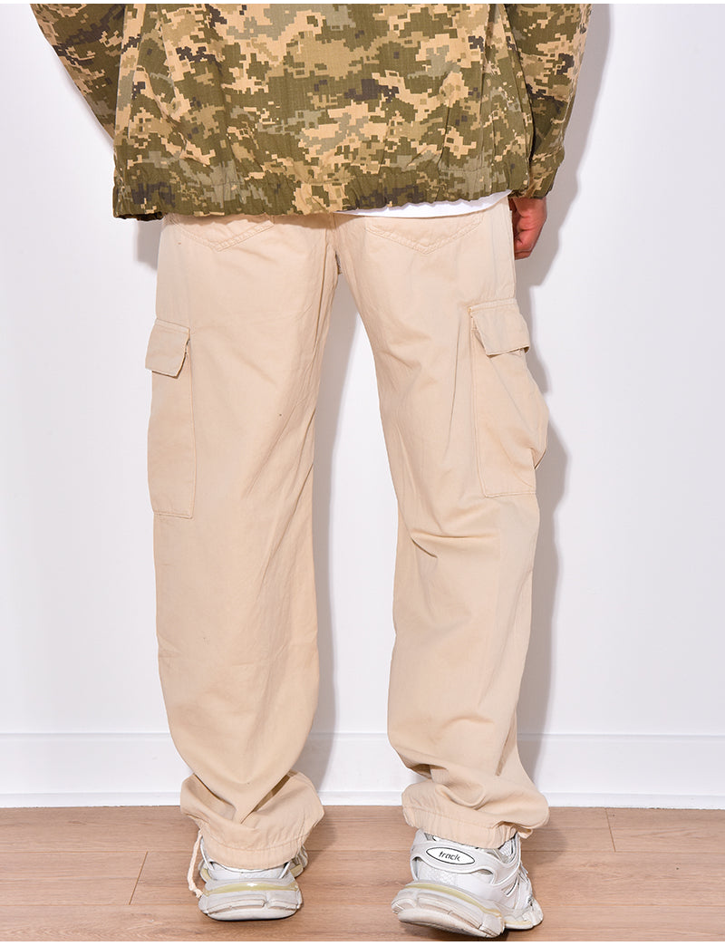 Pantalon cargo coupe droite