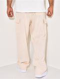 Pantalon cargo en lin