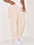 Pantalon cargo en lin