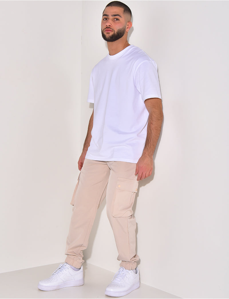 Pantalon cargo fin