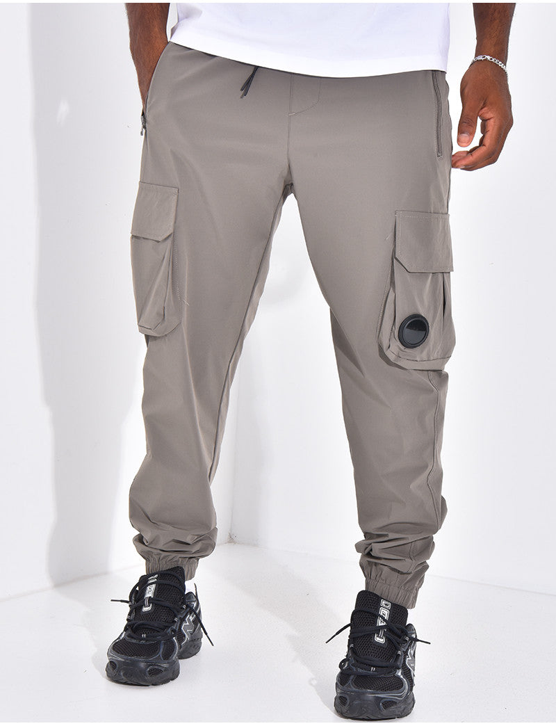 Pantalon cargo fin
