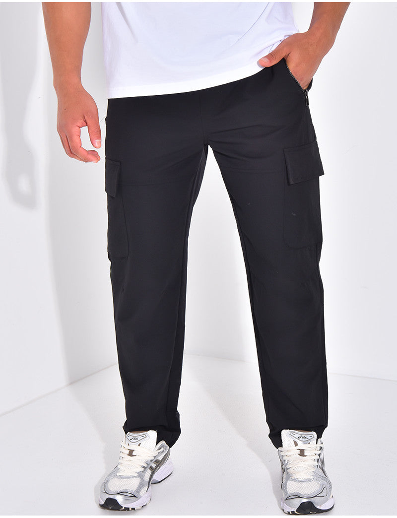 Pantalon cargo fin