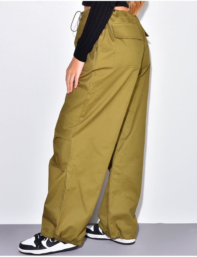 Pantalon cargo large