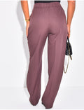 Pantalon de tailleur à boutons aux chevilles