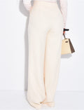 Pantalon de tailleur en laine assortie au manteau cintré