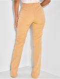 Pantalon de tailleur coupe droite à fente
