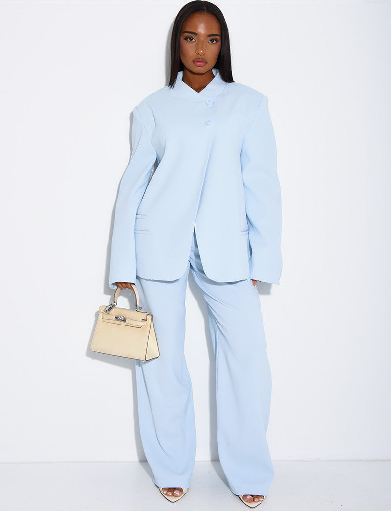 Pantalon de tailleur coupe droite