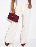 Pantalon de tailleur coupe droite