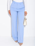 Pantalon de tailleur coupe droite