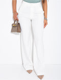 Pantalon de tailleur coupe droite