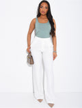 Pantalon de tailleur coupe droite
