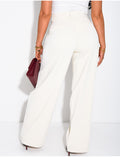 Pantalon de tailleur coupe droite