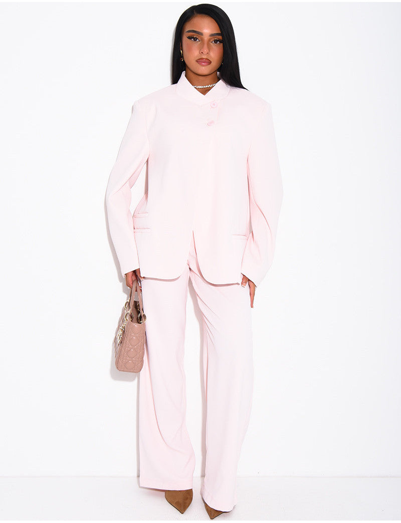 Pantalon de tailleur coupe droite
