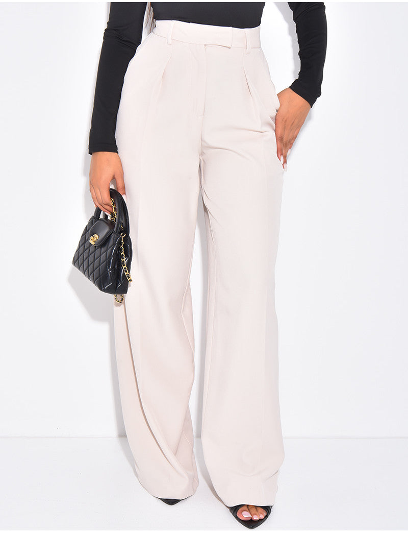 Pantalon de tailleur coupe large