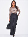 Pantalon de tailleur coupe large
