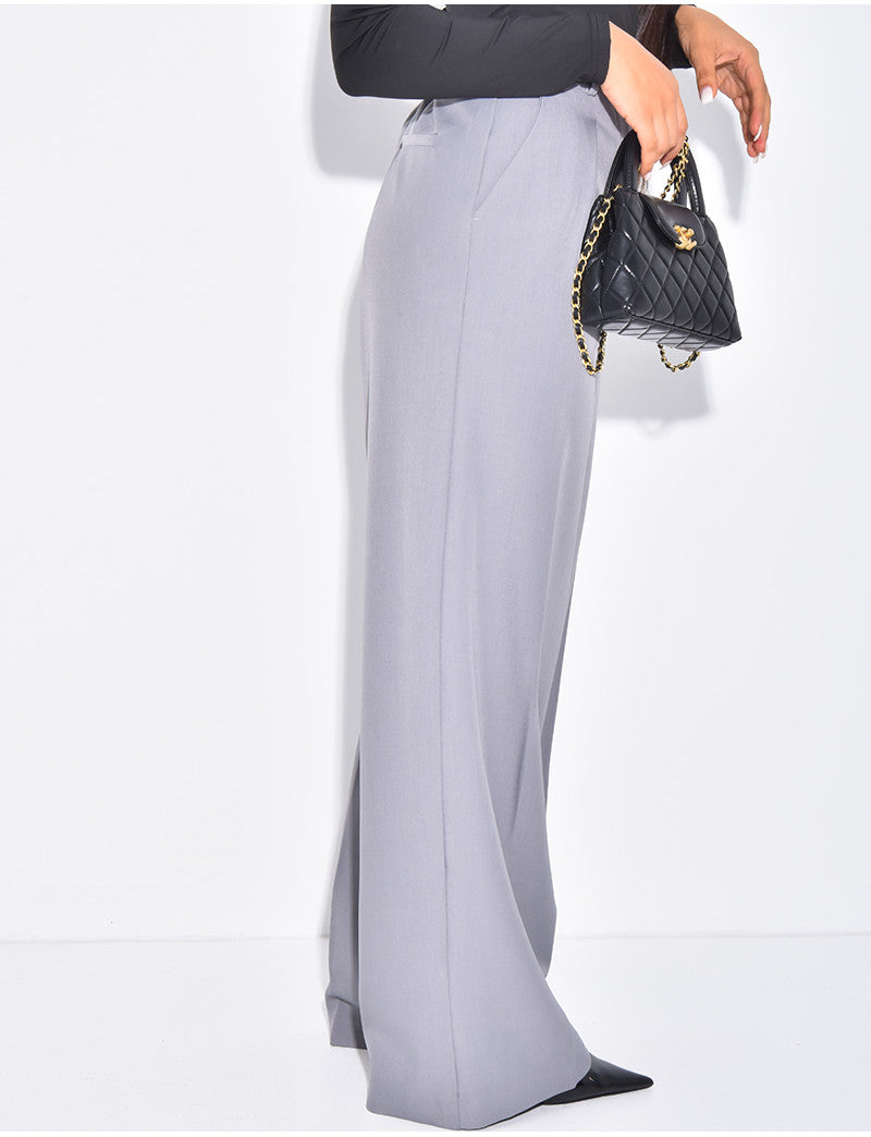 Pantalon de tailleur coupe large