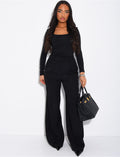 Pantalon de tailleur coupe large