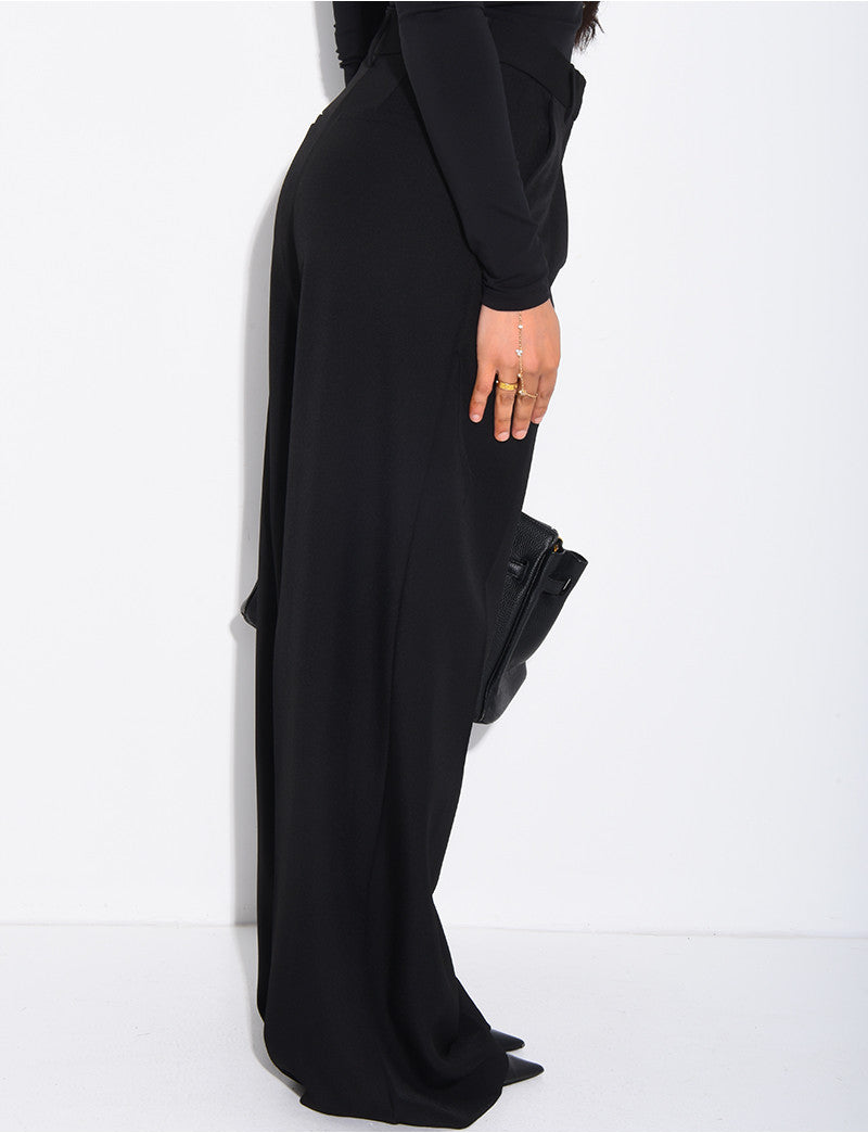 Pantalon de tailleur coupe large