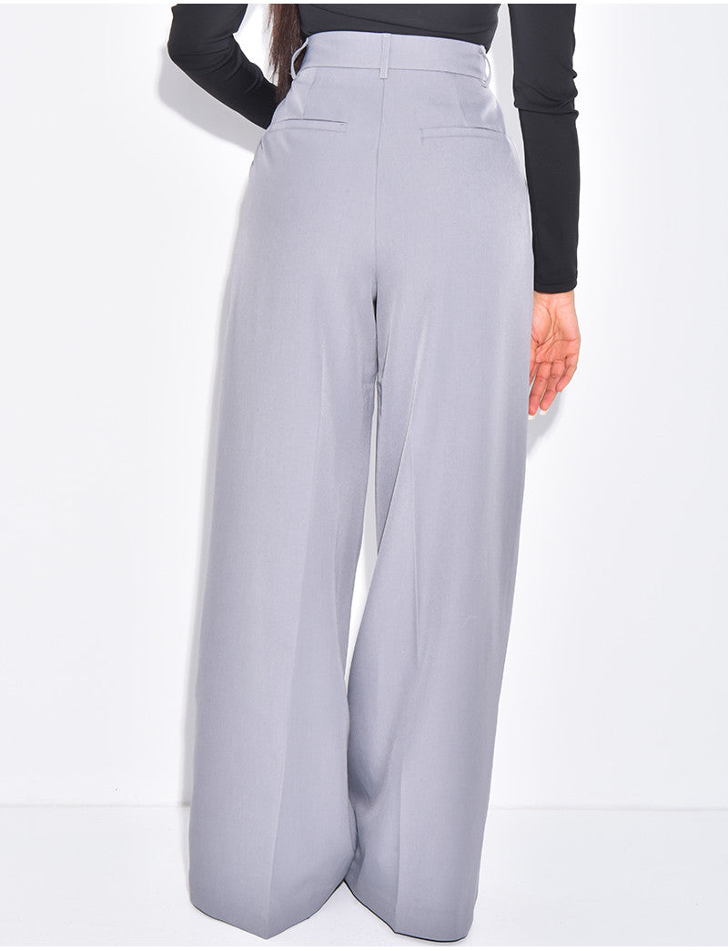 Pantalon de tailleur coupe large
