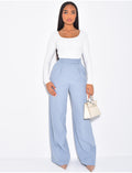 Pantalon de tailleur coupe large