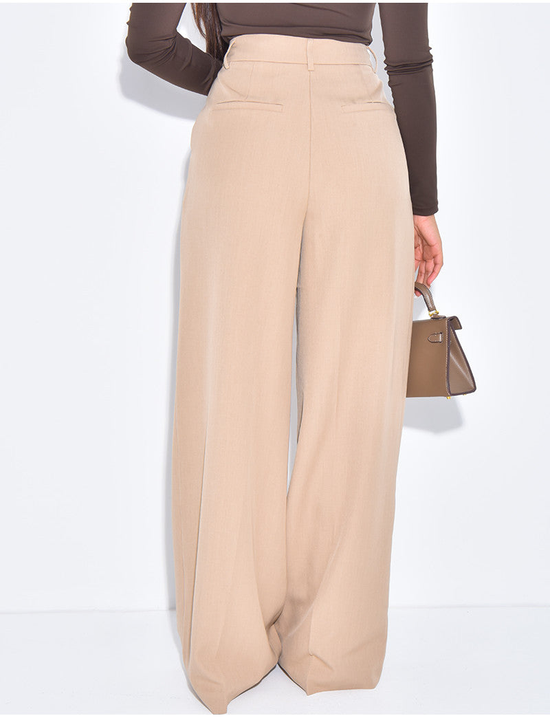 Pantalon de tailleur coupe large