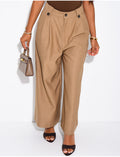 Pantalon de tailleur 7/8 en tissu texturé