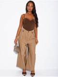 Pantalon de tailleur 7/8 en tissu texturé