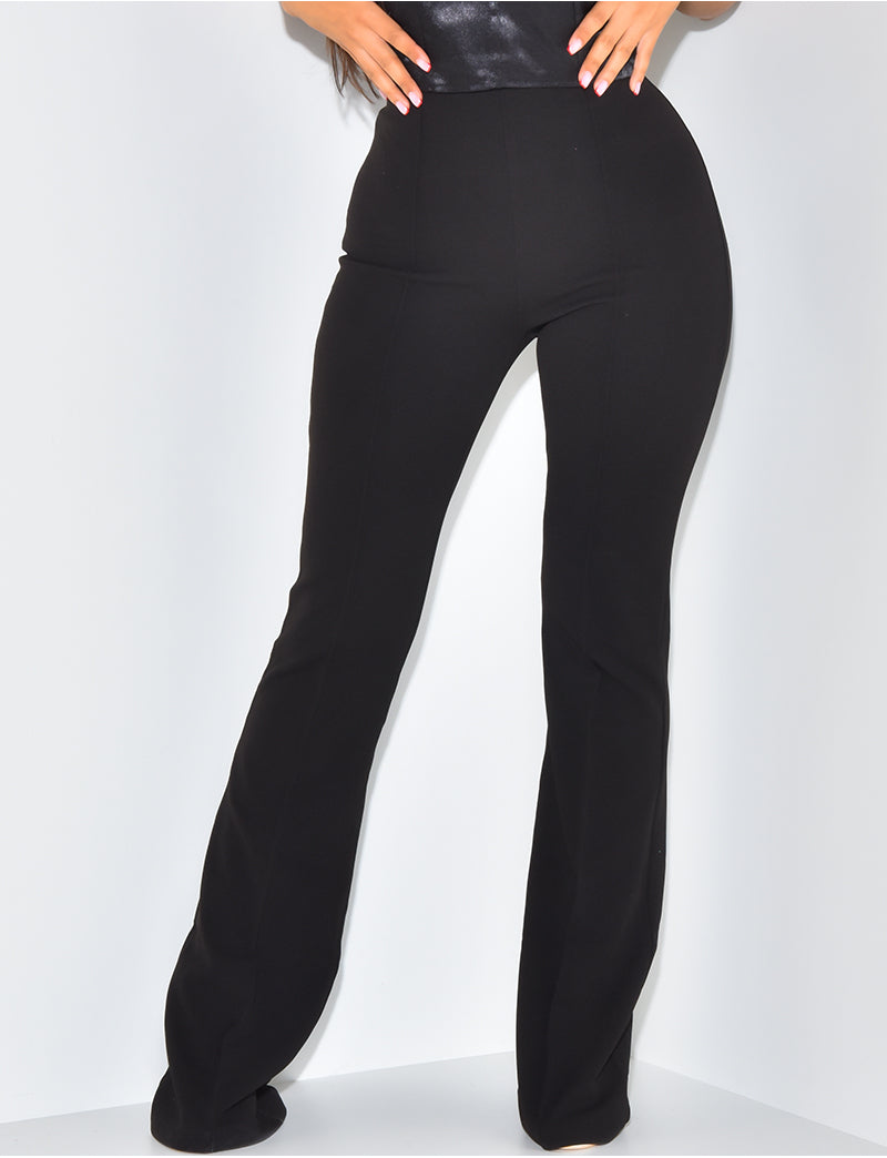 Pantalon de tailleur taille haute