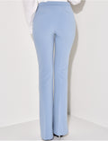 Pantalon de tailleur taille haute coupe flare