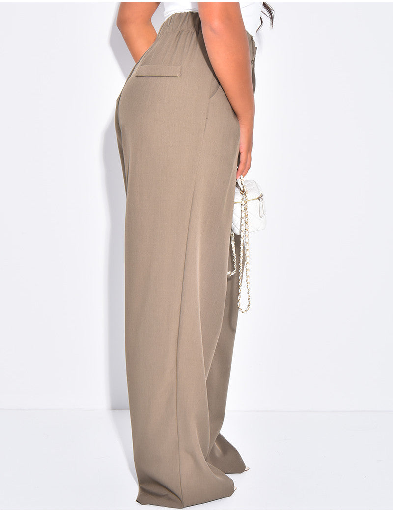 Pantalon de tailleur coupe droite