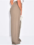 Pantalon de tailleur coupe droite