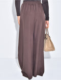 Pantalon de tailleur coupe large effet bouffant