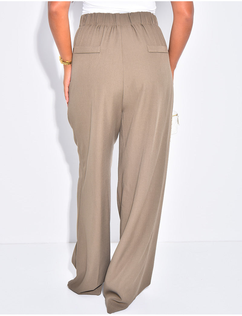 Pantalon de tailleur coupe droite